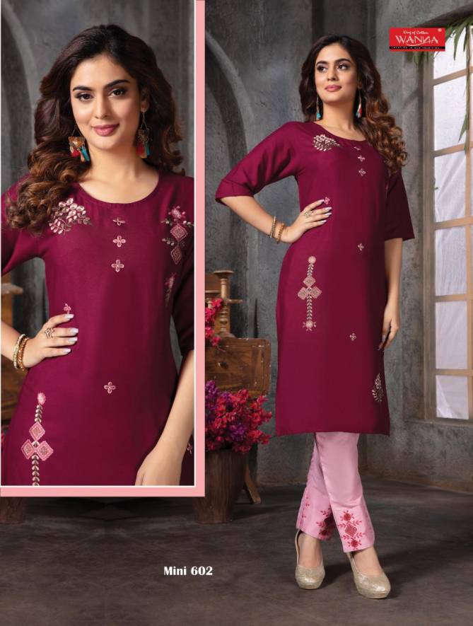Wanna Mini 6 Latest Fancy Designer Festive Wear Heavy Rayon Top With Bottom Collection